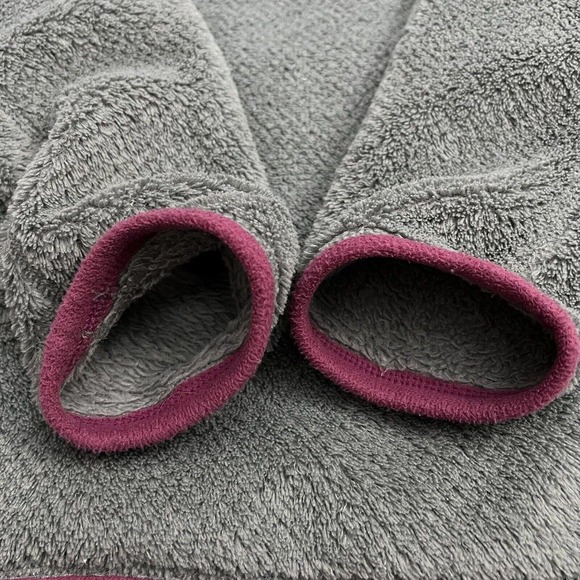 Patagonia Women Gray Pink Retool Hoody Snap T Fleece Jacket Pullover 25436 XS - Picture 6 of 9